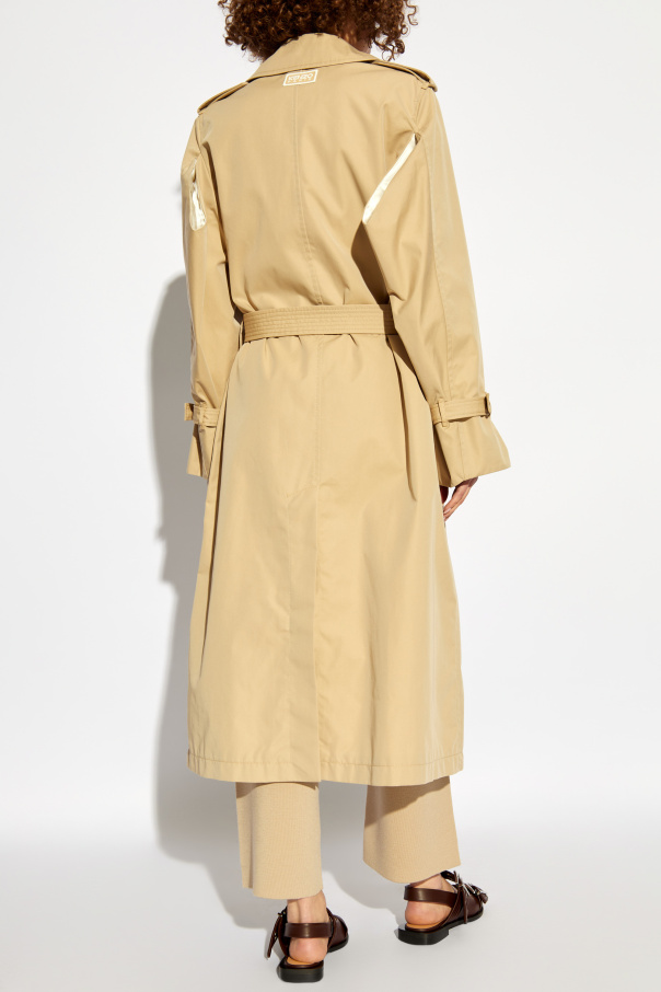 Beige Double-breasted trench coat Kenzo